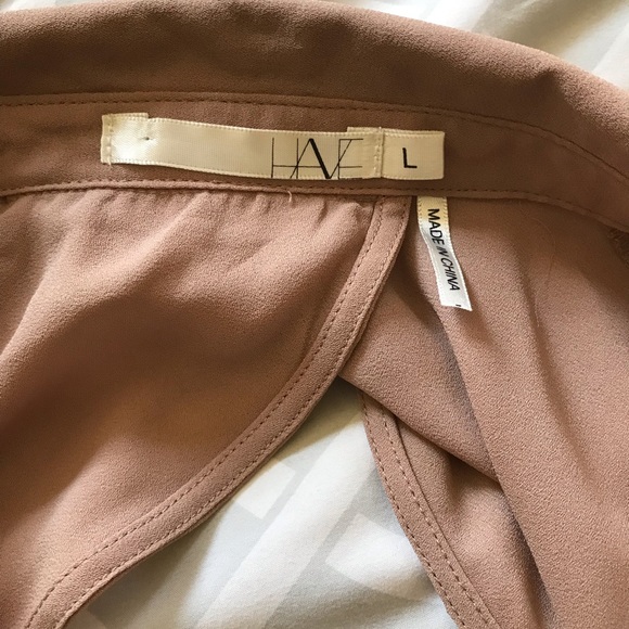 Sheer Open Back Button Up Blouse - Picture 5 of 6